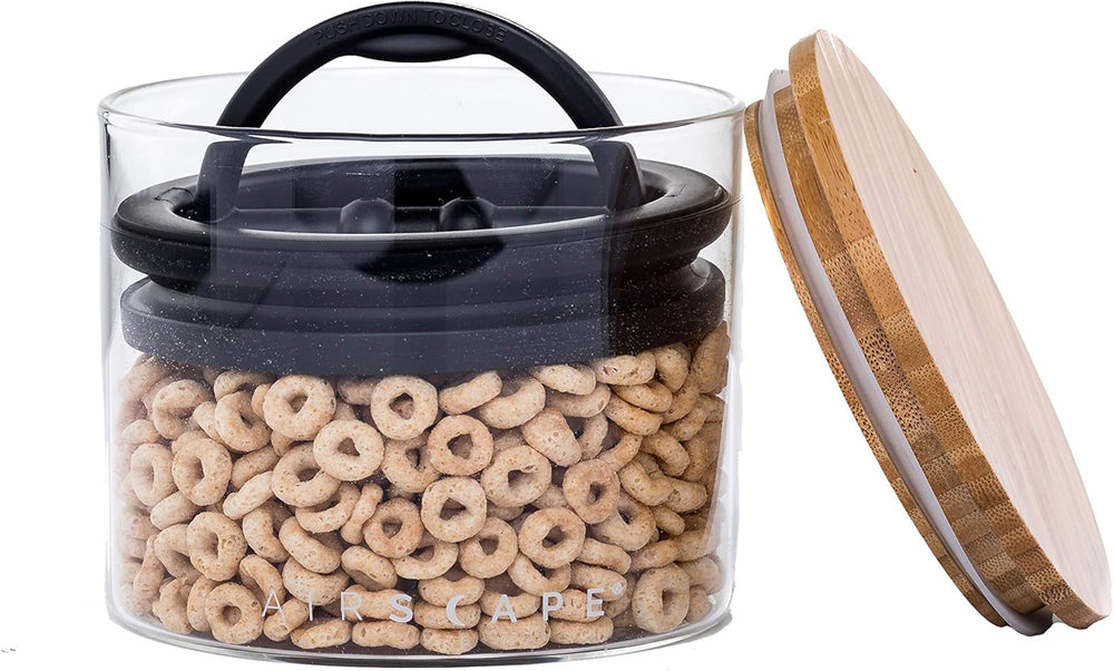 Airscape Δοχείο Αποθήκευσης Clear Glass Καπάκι Bamboo 250gr