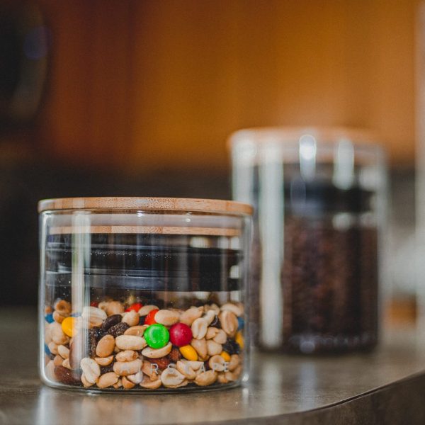 Airscape Δοχείο Αποθήκευσης Clear Glass Καπάκι Bamboo 250gr