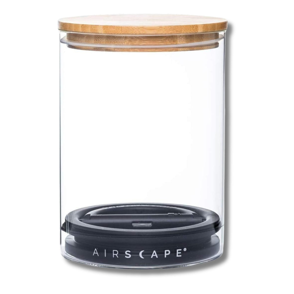Airscape Δοχείο Αποθήκευσης Clear Glass Καπάκι Bamboo 500gr