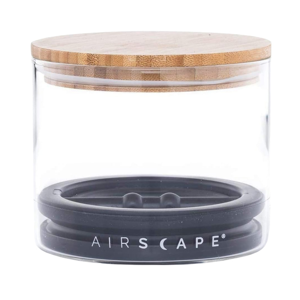 Airscape Δοχείο Αποθήκευσης Clear Glass Καπάκι Bamboo 250gr