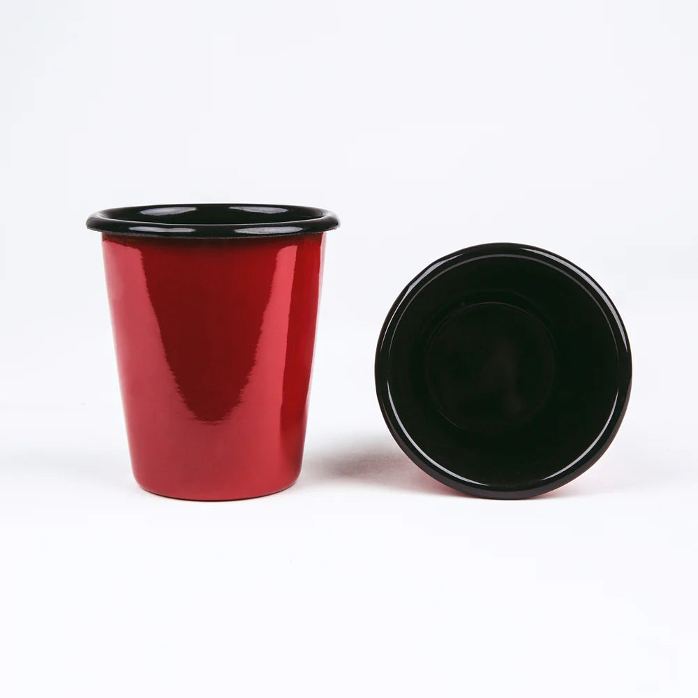 Ποτήρι Εμαγιέ 400ml Κόκκινο