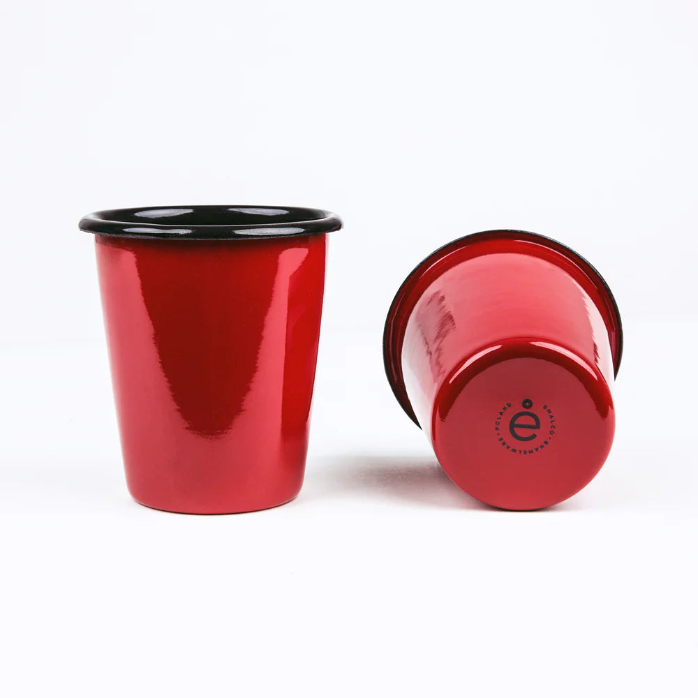 Ποτήρι Εμαγιέ 400ml Κόκκινο