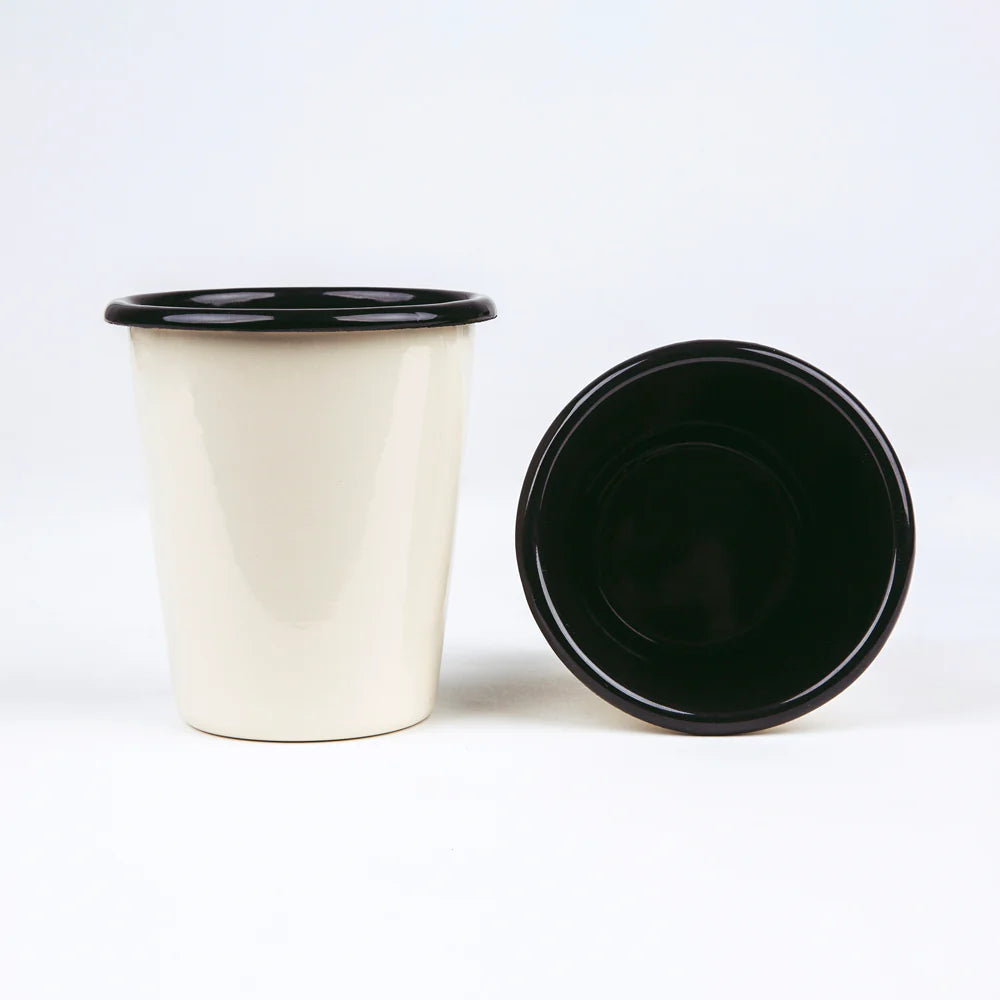 Ποτήρι Εμαγιέ 400ml Μπεζ