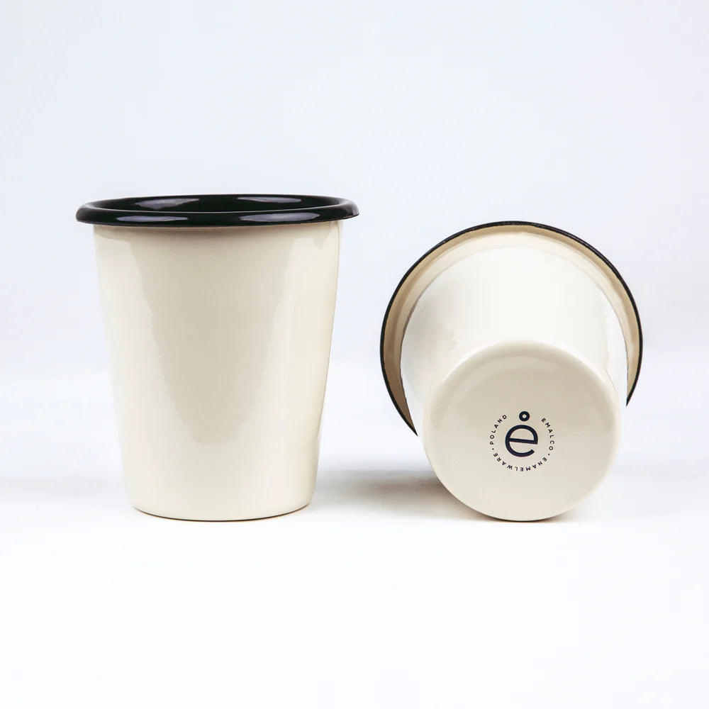 Ποτήρι Εμαγιέ 400ml Μπεζ