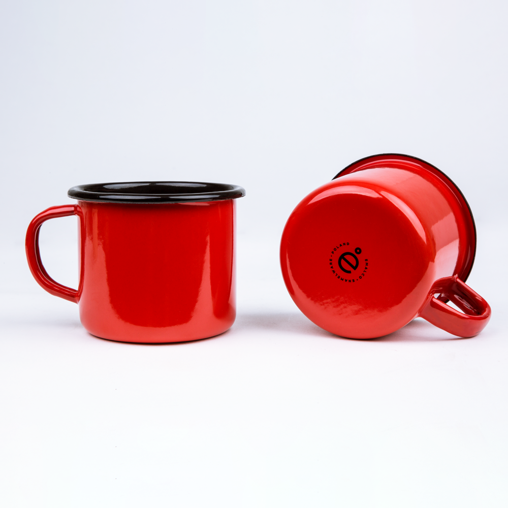 Κούπα Εμαγιέ Κόκκινη 350ml