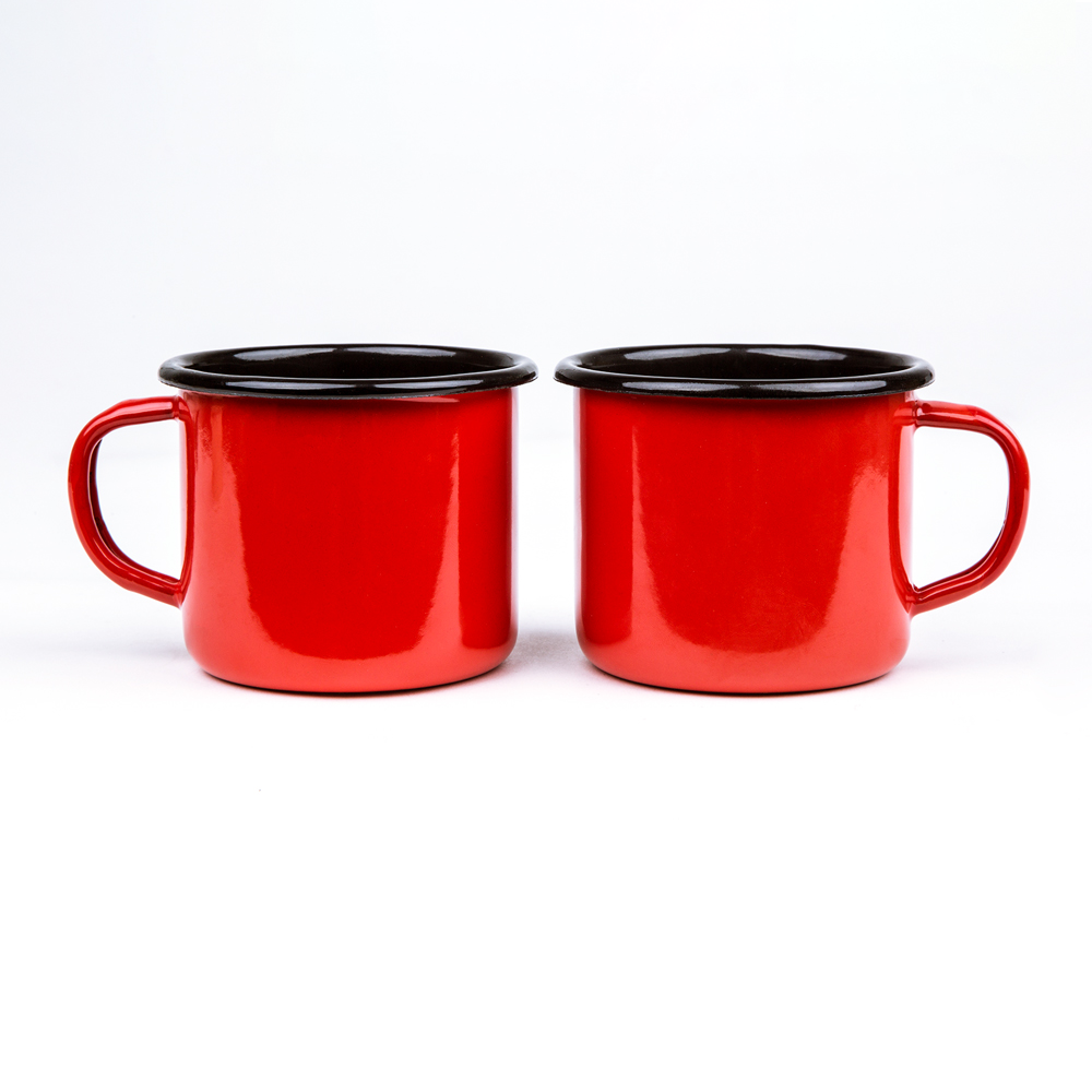 Κούπα Εμαγιέ Κόκκινη 350ml