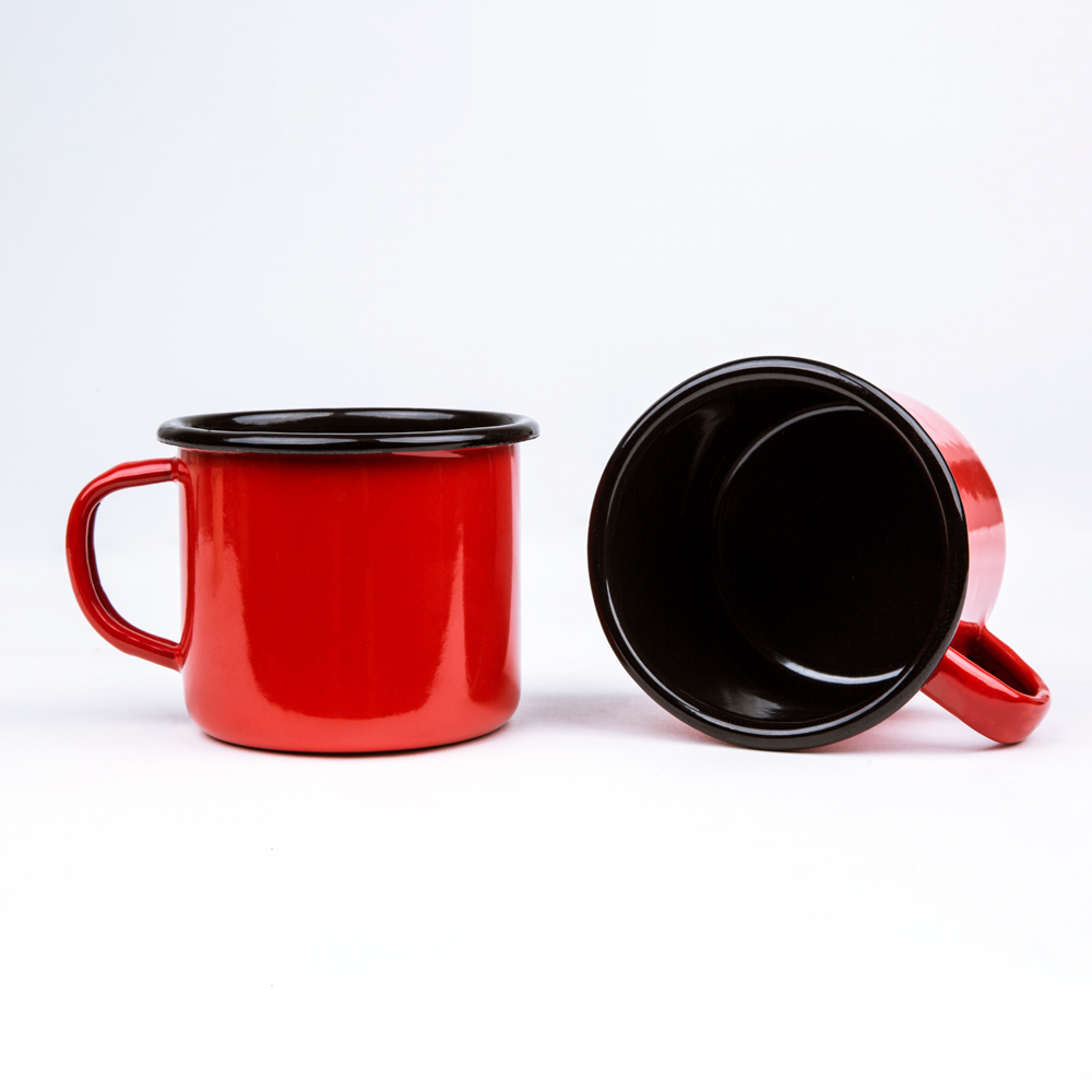 Κούπα Εμαγιέ Κόκκινη 350ml